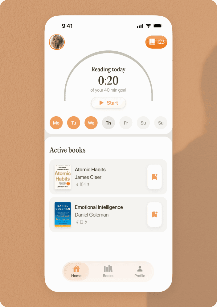 Quote — app for paper book readers