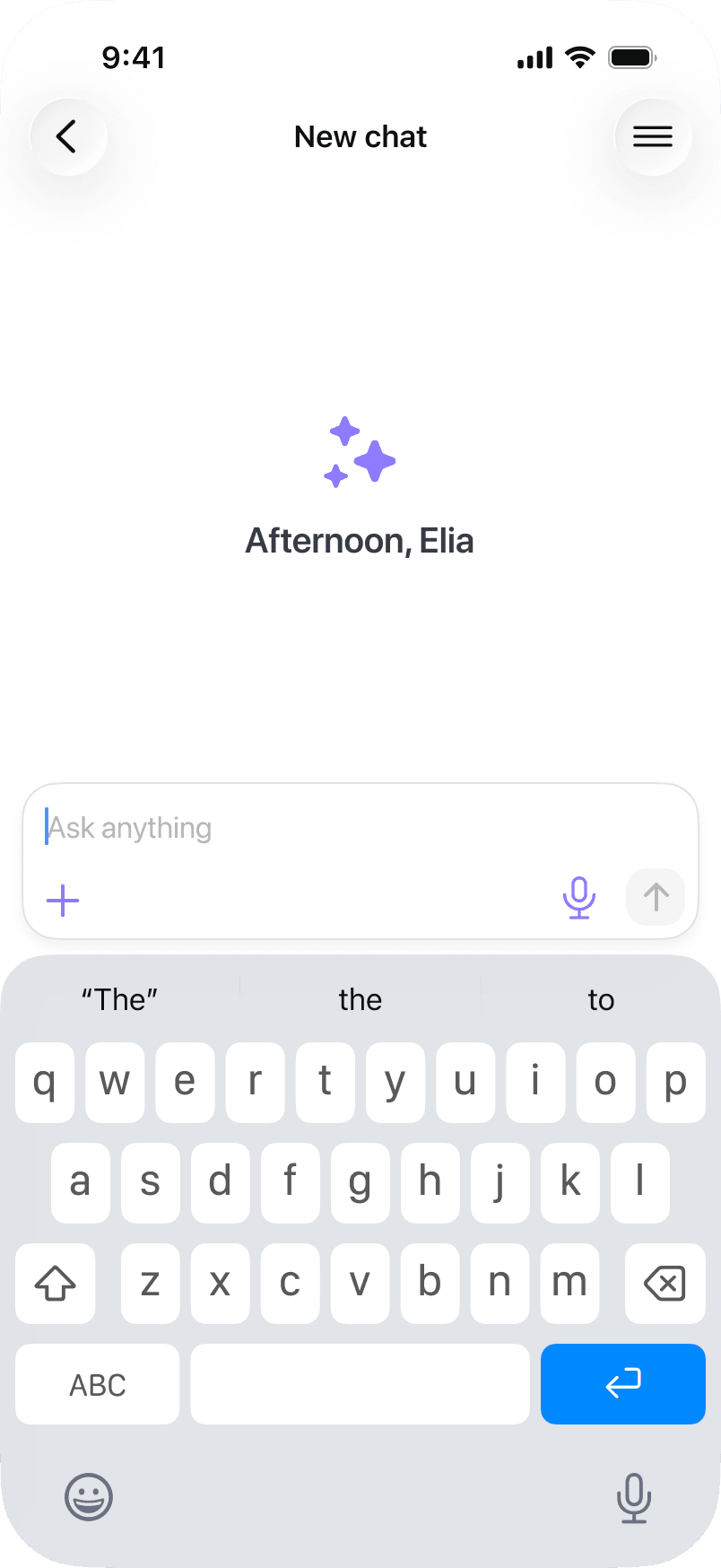 Empty AI Copilot chat on mobile